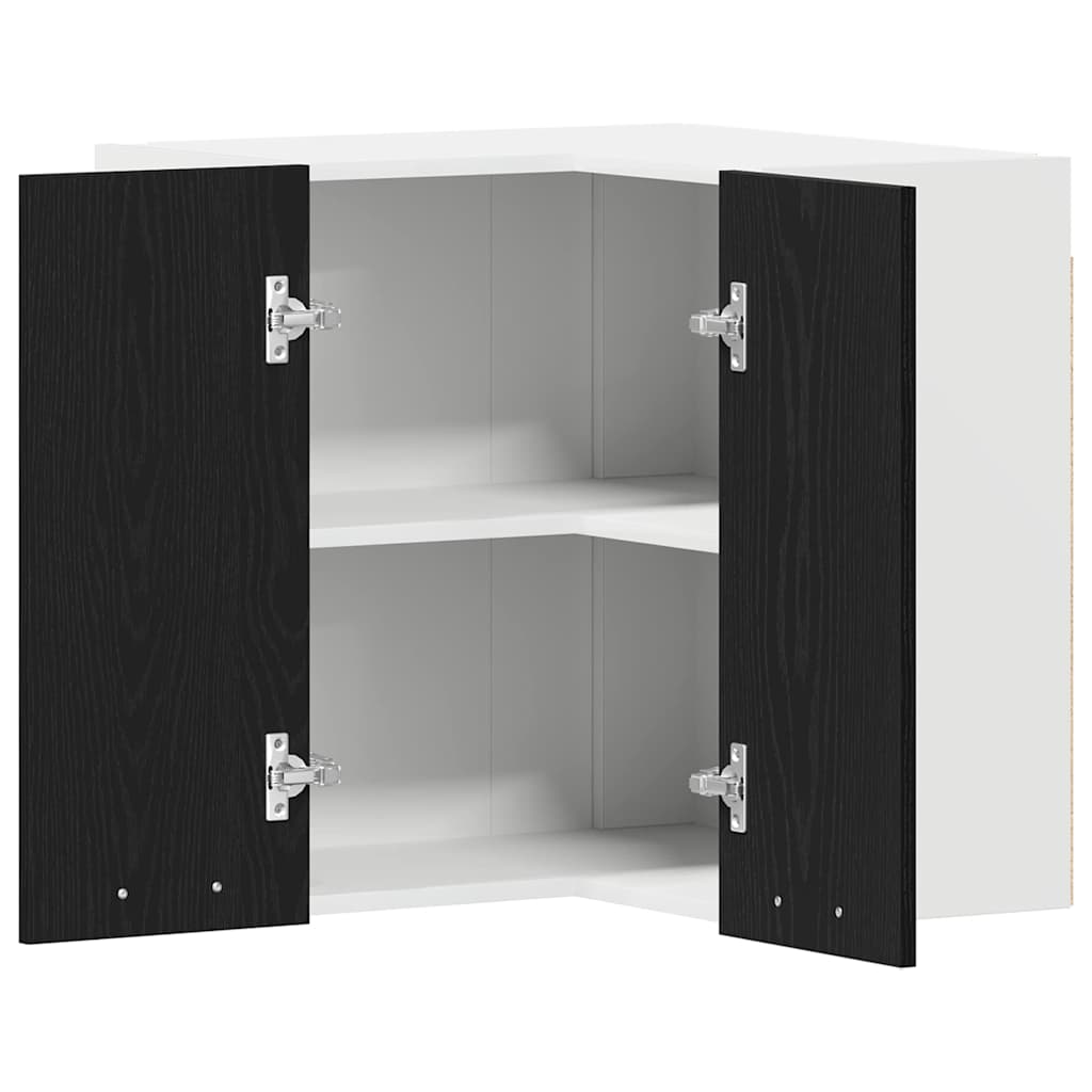 Hengende skap Lyon Svart Eik 57 x 57 x 60 cm Konstruert tre