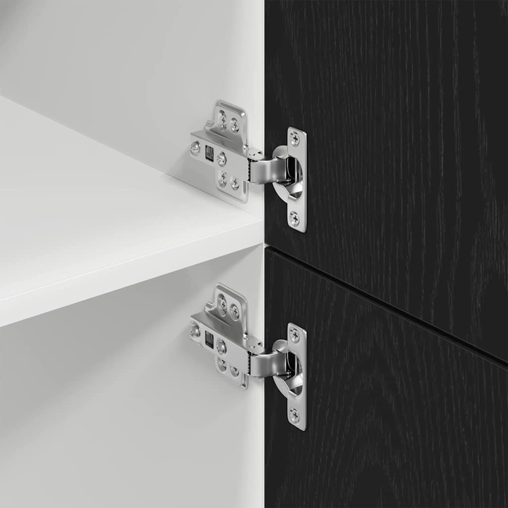Hengende skap Lyon Svart Eik 60 x 31 x 207 cm Konstruert tre
