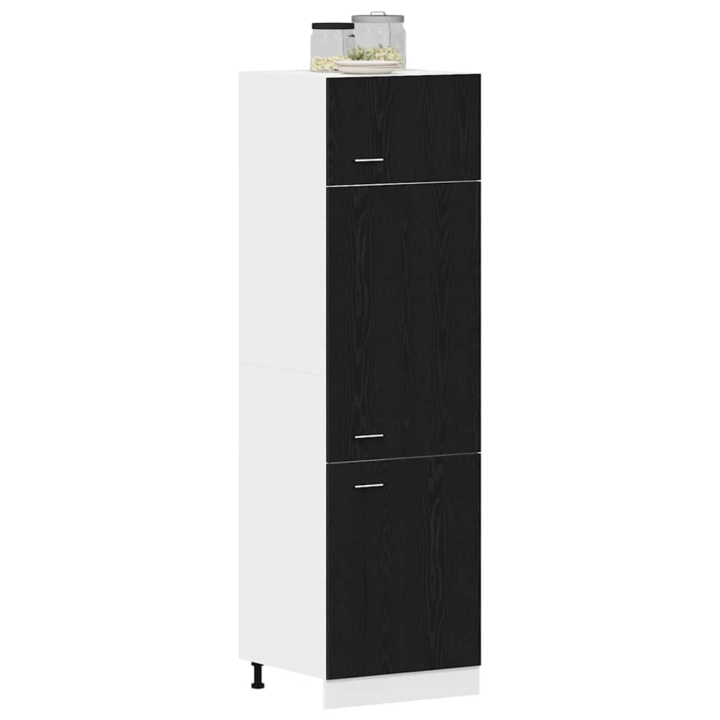 Hengende skap Lyon Svart Eik 60 x 31 x 207 cm Konstruert tre
