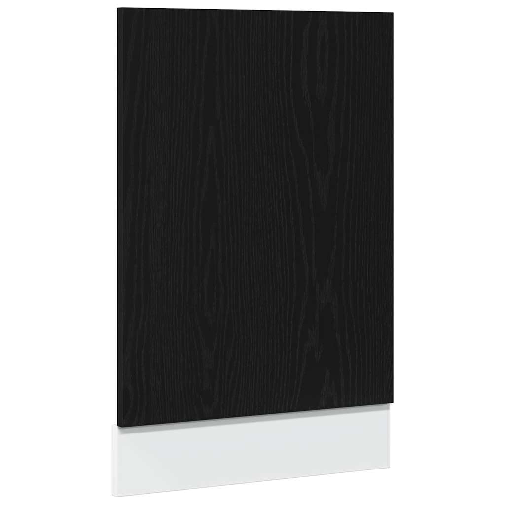 Oppvaskmaskin panel "Lyon" svart eik 45x1,5x67 cm