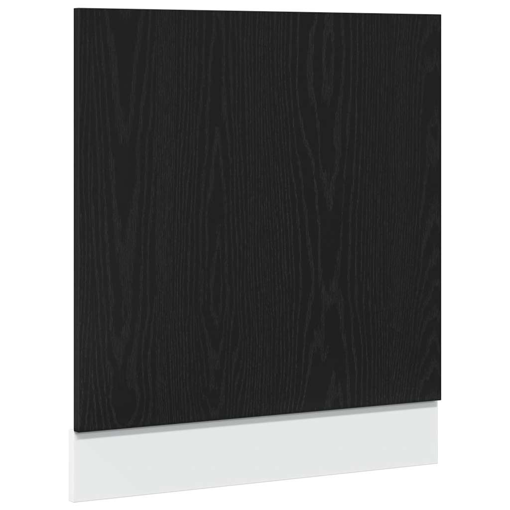 Oppvaskmaskin panel "Lyon" svart eik 60x1,5x67 cm