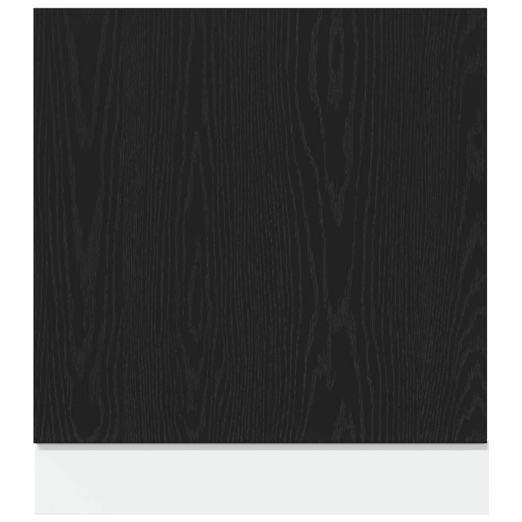 Oppvaskmaskin panel "Lyon" svart eik 60x1,5x67 cm
