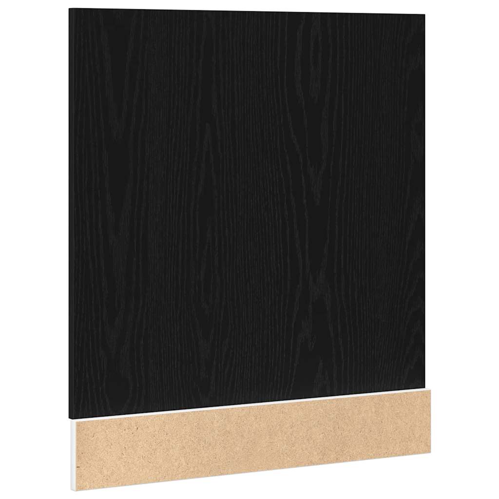 Oppvaskmaskin panel "Lyon" svart eik 60x1,5x67 cm