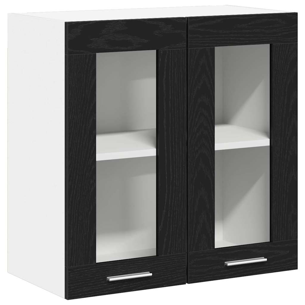Hengende skap Svart Eik 60 x 31 x 60 cm Konstruert tre