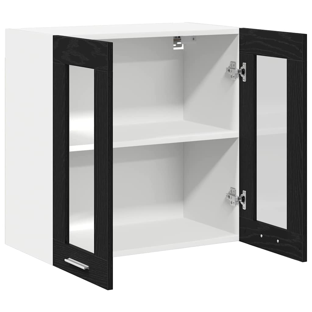 Hengende skap Svart Eik 60 x 31 x 60 cm Konstruert tre