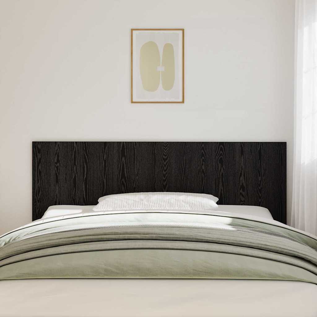 Seng Hodegjerde Svart Eik 160 x 1.5 x 80.5 cm Konstruert tre