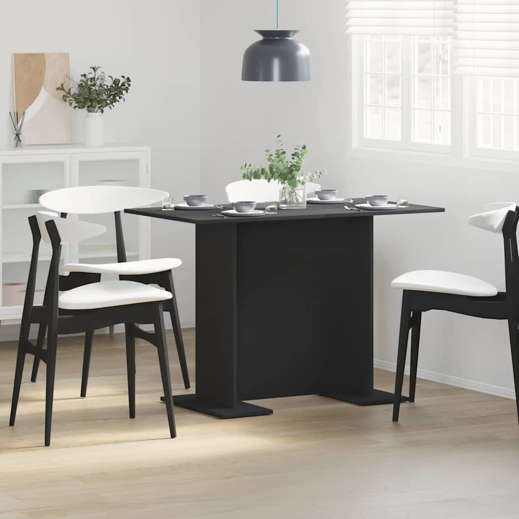 Spisebord Svart 110 x 60 x 75 cm Konstruert tre