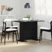 Spisebord Svart eik 110 x 60 x 75 cm Konstruert tre
