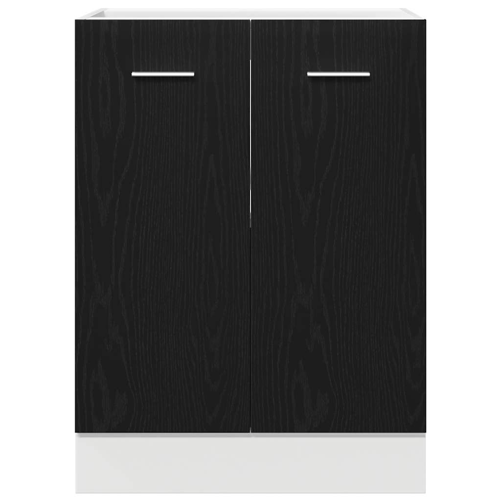 Underskap Svart Eik 60x46x81,5 cm Sponplate