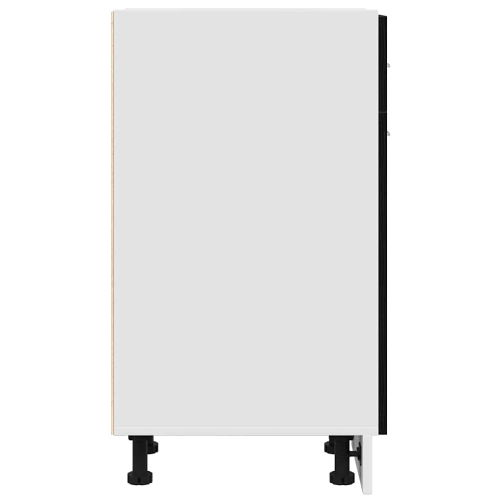 Hengende skap Svart Eik 30 x 46 x 81,5 cm Konstruert tre