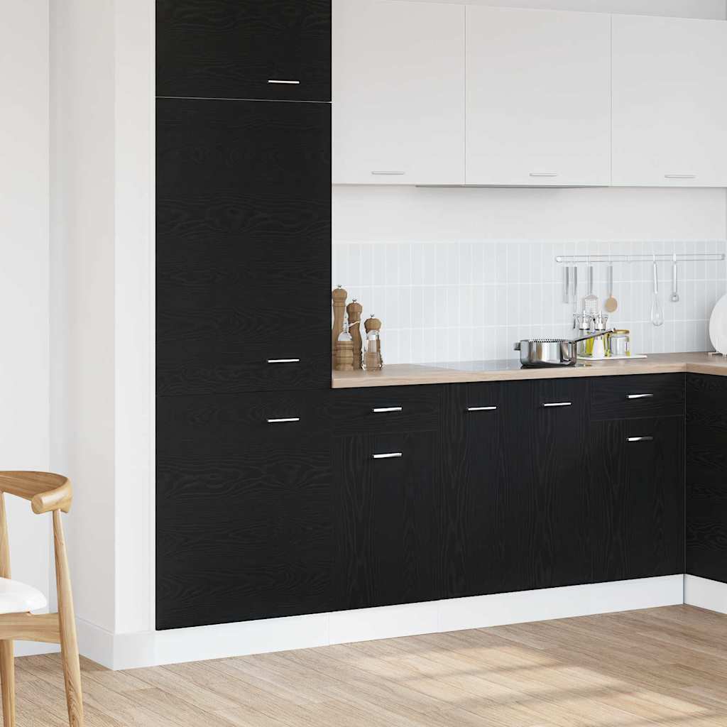 Hengende skap Svart Eik 40 x 46 x 81,5 cm Konstruert tre
