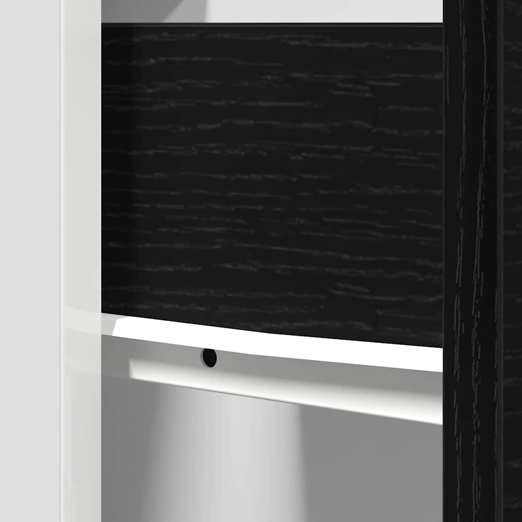 Skuffeskap med skuff Svart eik 50 x 46 x 81.5 cm Konstruert tre