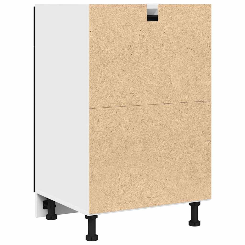 Skuffeskap med skuff Svart eik 50 x 46 x 81.5 cm Konstruert tre