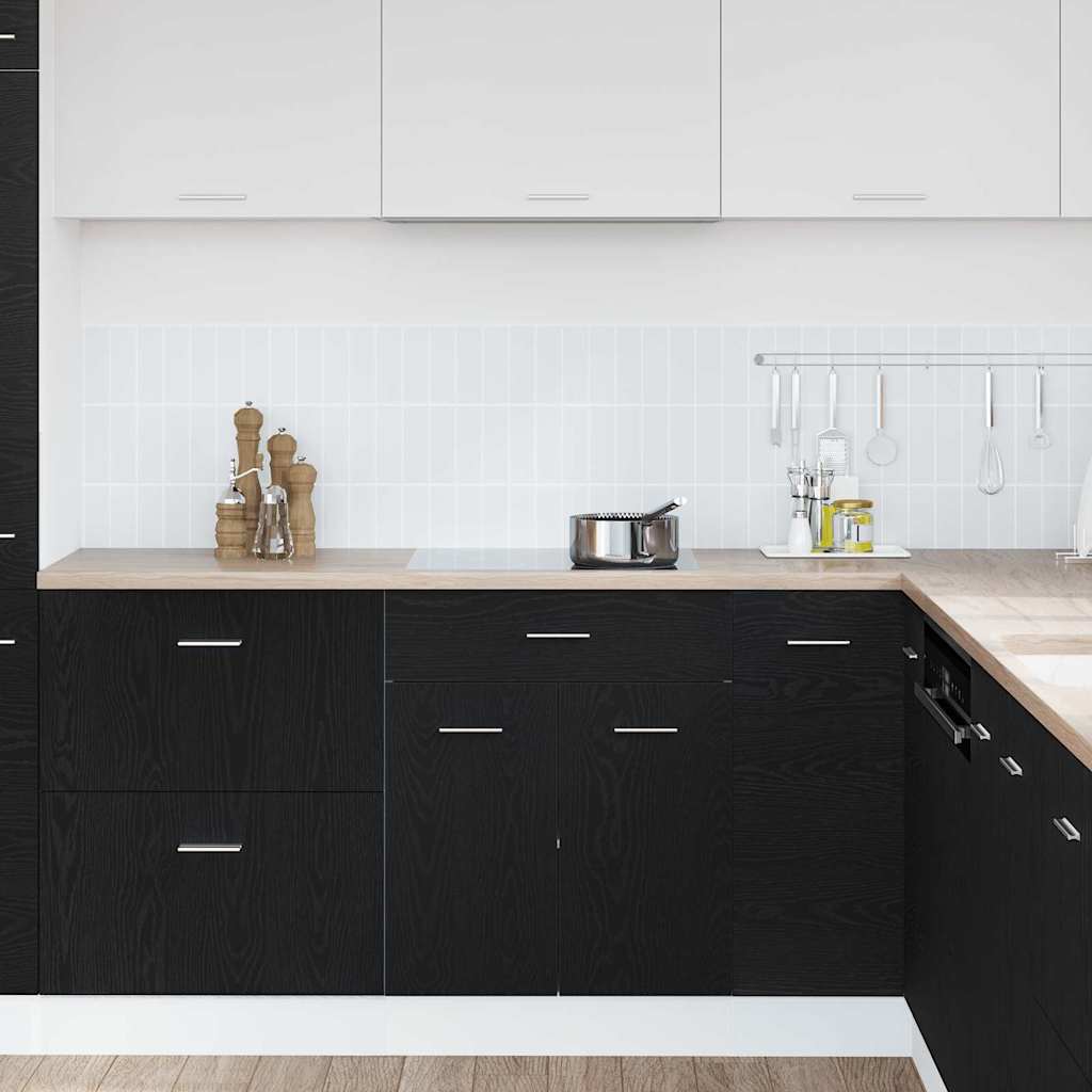 Skuffebase skap Riga Svart eik 60 x 46 x 81,5 cm Konstruert tre