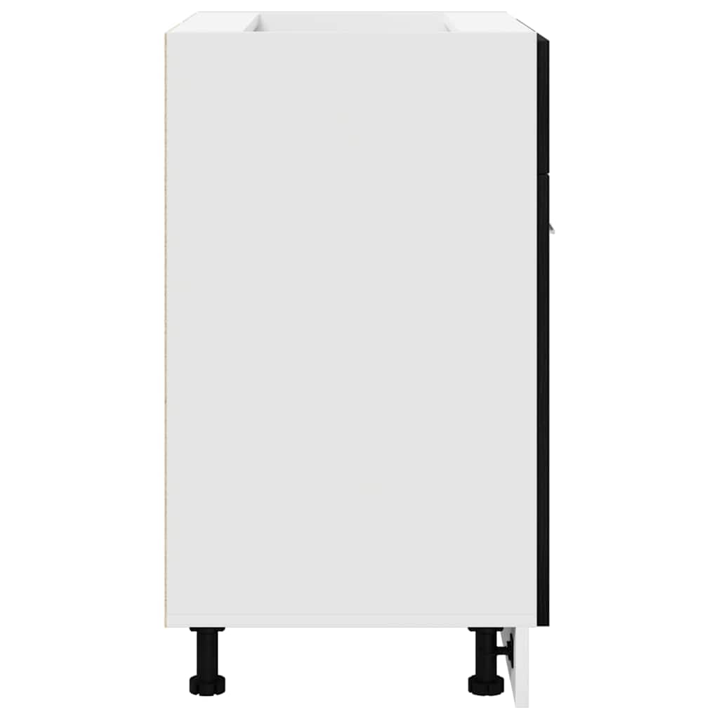 Skuffebase skap Riga Svart eik 60 x 46 x 81,5 cm Konstruert tre