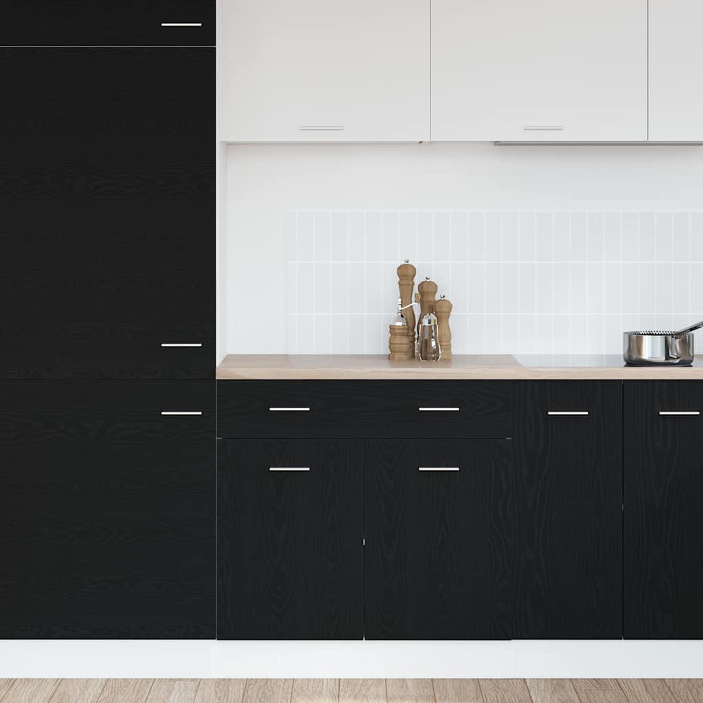 Hengende skap Svart Eik 80 x 31 x 81,5 cm Konstruert tre
