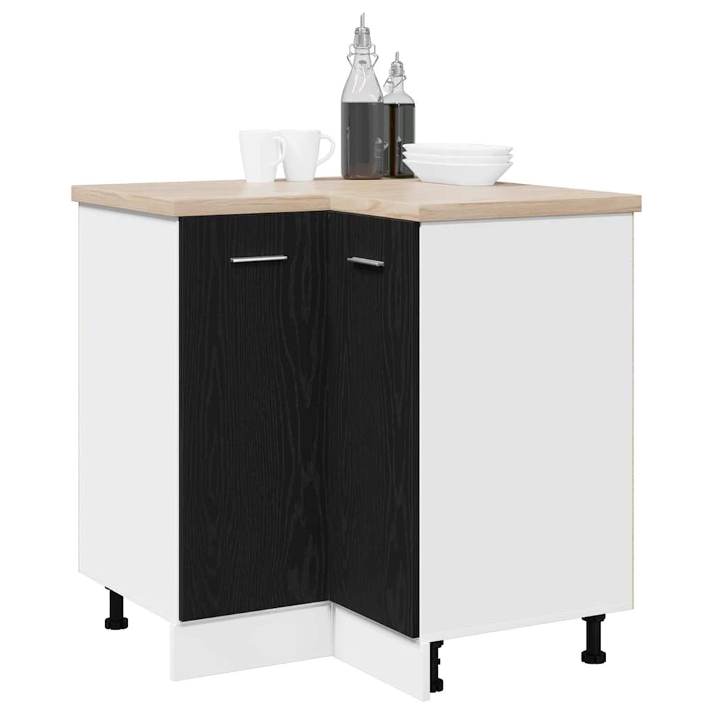 Hengende skap Svart Eik 75,5 x 75,5 x 80,5 cm Konstruert tre