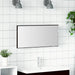 Speil Veggmontert Svart eik 80 x 37 cm Glass og konstruert tre