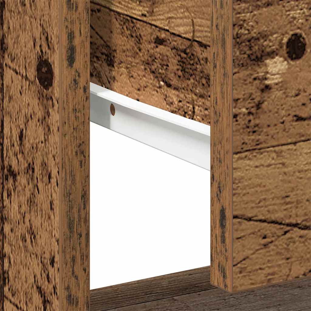 Nattbord 2 pcs Gammelt tre 45 x 34 x 44 cm Konstruert tre