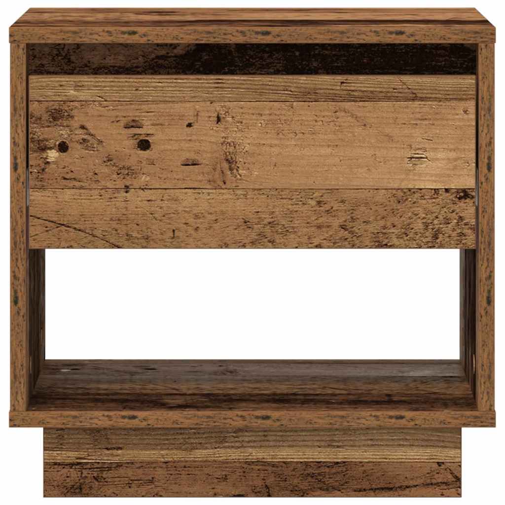 Nattbord 2 pcs Gammelt tre 45 x 34 x 44 cm Konstruert tre