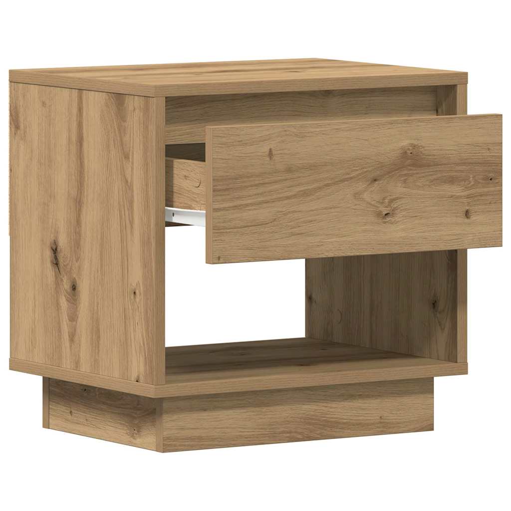 Nattbord 2 pcs Artisan Eik 45 x 34 x 44 cm Konstruert tre