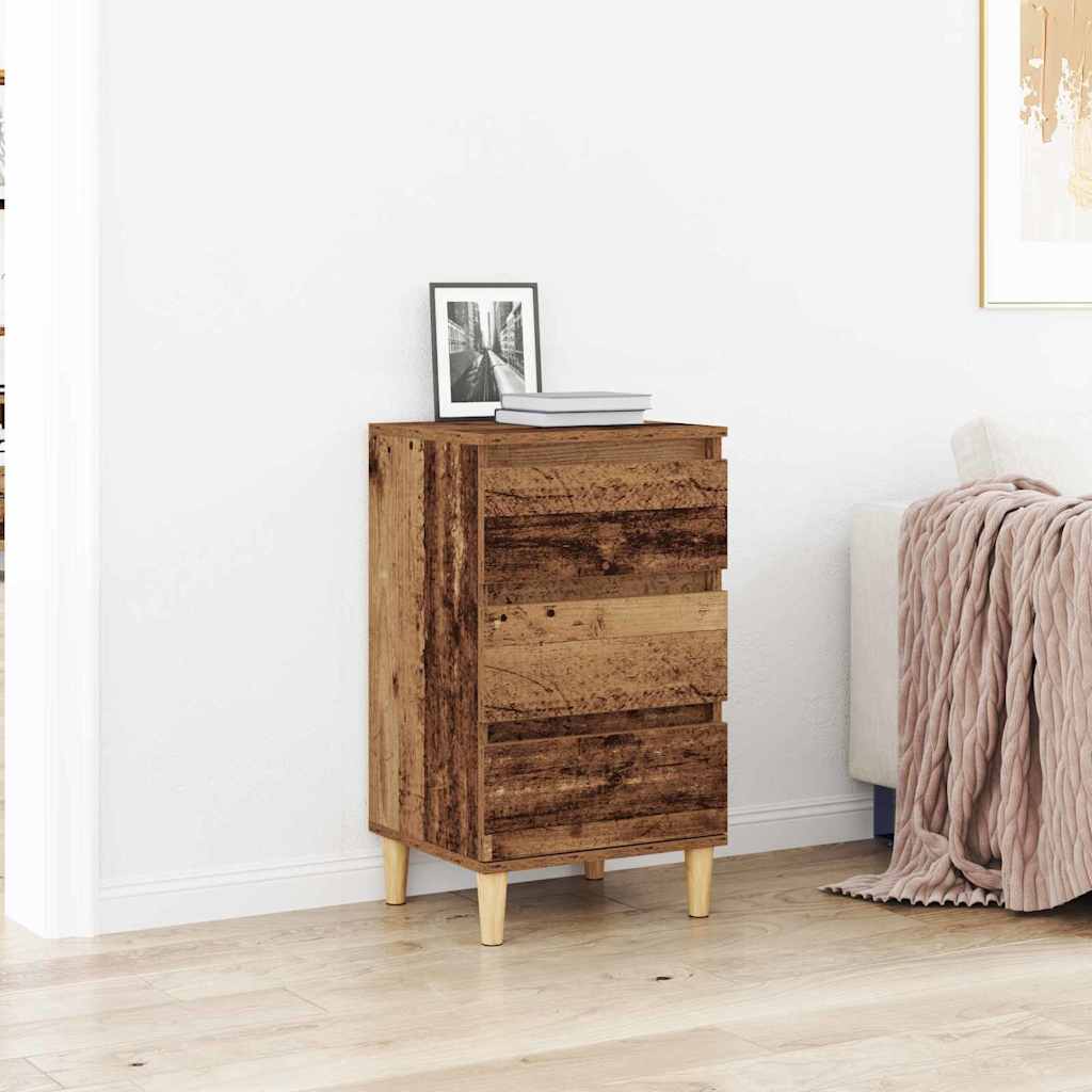 Nattbordskap Gammelt tre 40 x 35 x 70 cm Konstruert tre