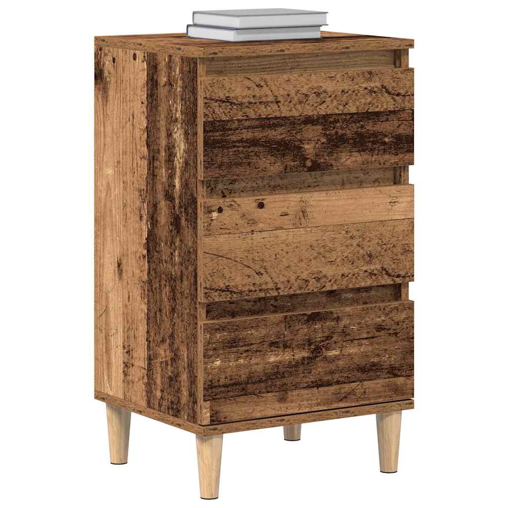 Nattbordskap Gammelt tre 40 x 35 x 70 cm Konstruert tre