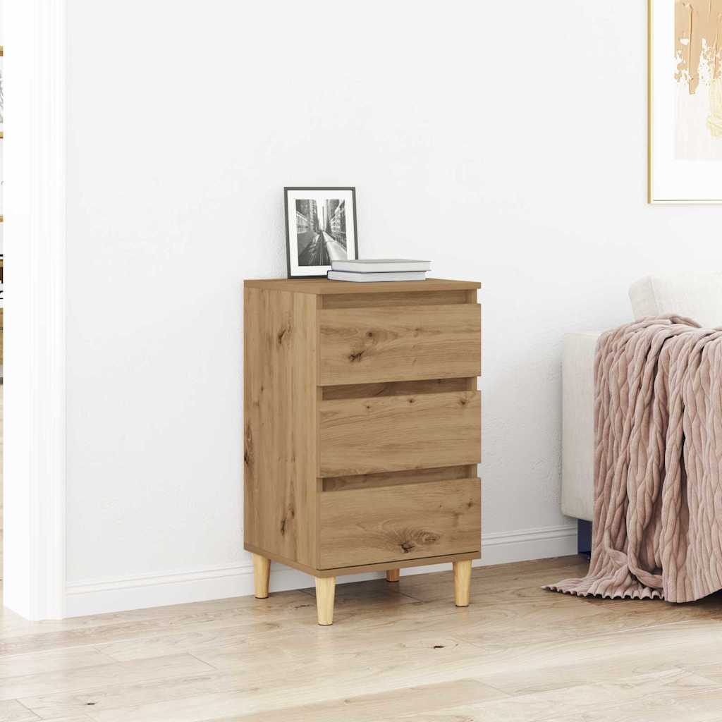Nattbordskap Artisan Eik 40 x 35 x 70 cm Konstruert tre