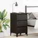 Nattbordskap med skuff Svart Eik 45 x 35 x 44 cm Konstruert tre