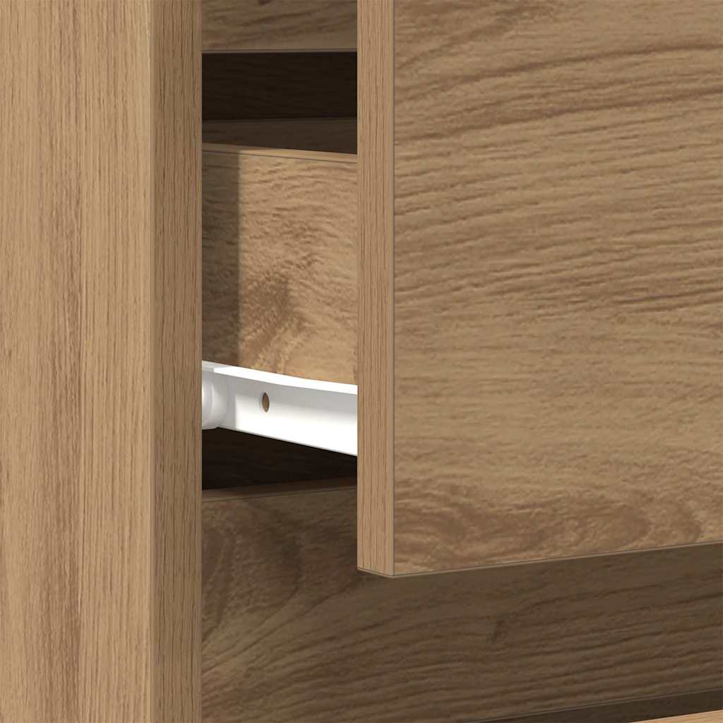 Nattbordskap 2 pcs Artisan Eik 40 x 35 x 50 cm Konstruert tre