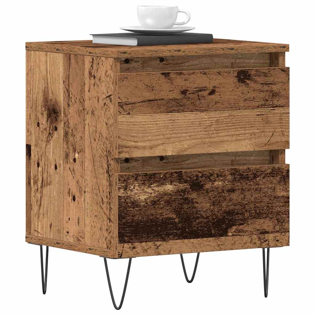 Nattbordskap Gammelt tre 40 x 35 x 50 cm Konstruert tre