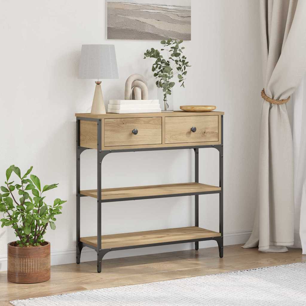 Konsollbord Artisan Eik 72,5 x 25 x 75 cm Konstruert tre