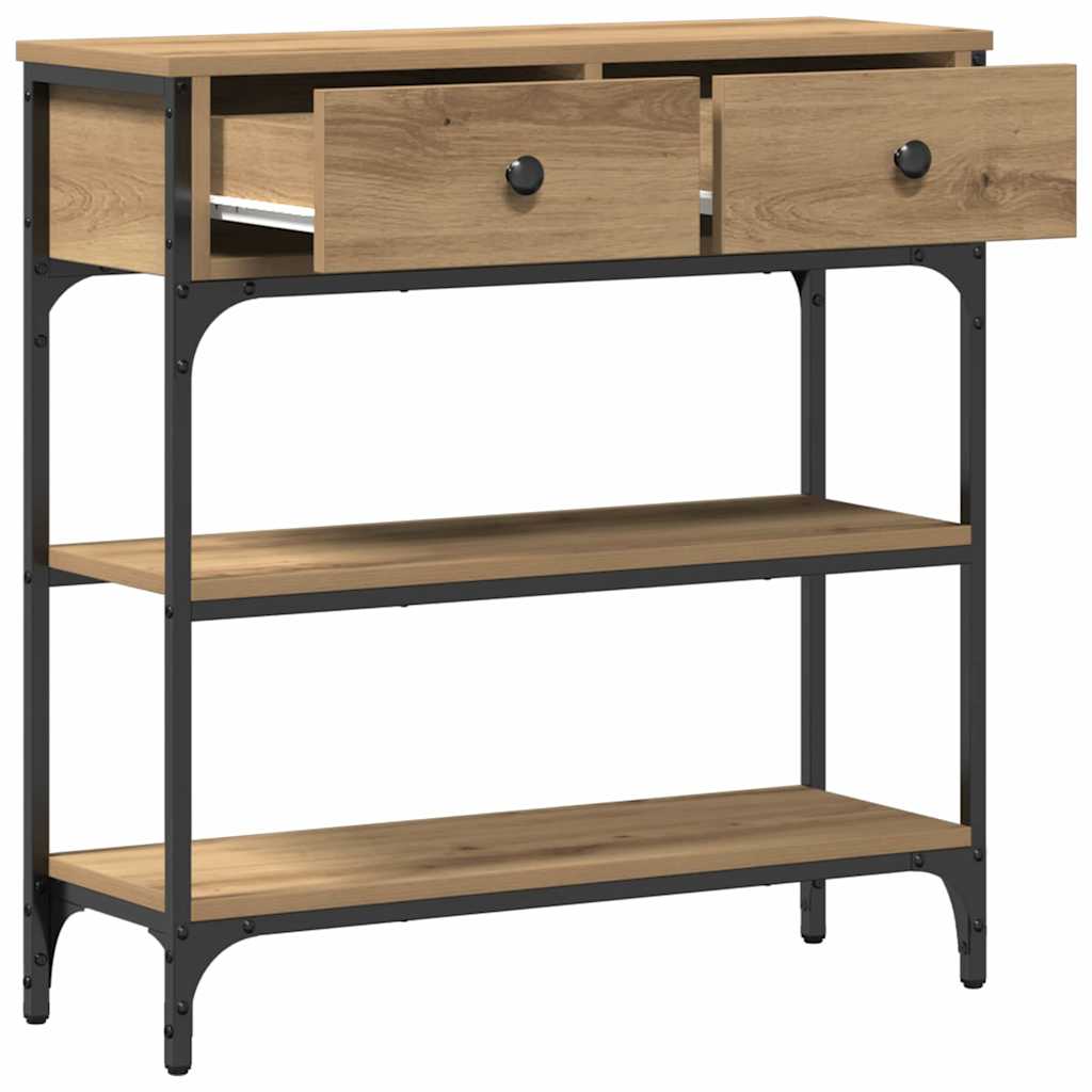 Konsollbord Artisan Eik 72,5 x 25 x 75 cm Konstruert tre