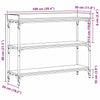 Konsollbord Gammelt tre 100 x 30 x 80 cm Ingeniørtre og metall