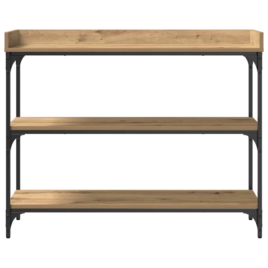 Konsollbord artisan eik 100 x 30 x 80 cm Ingeniørtre og metall