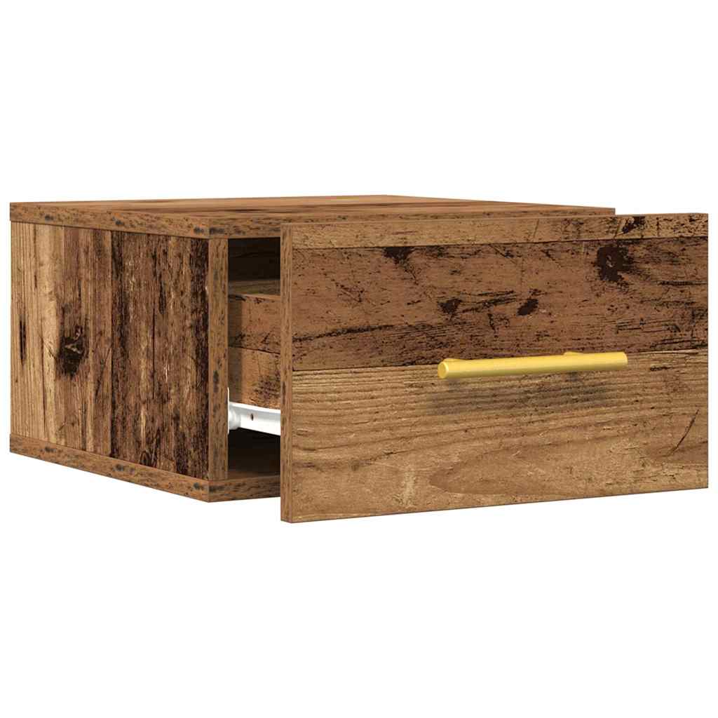 Nattbordskap 2 pcs Gammelt tre 35 x 35 x 20 cm Konstruert tre