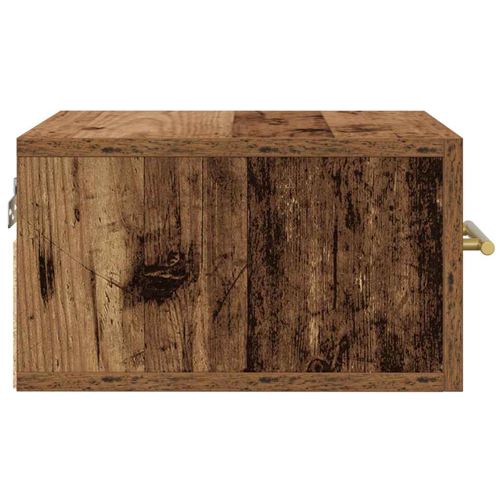 Nattbordskap 2 pcs Gammelt tre 35 x 35 x 20 cm Konstruert tre