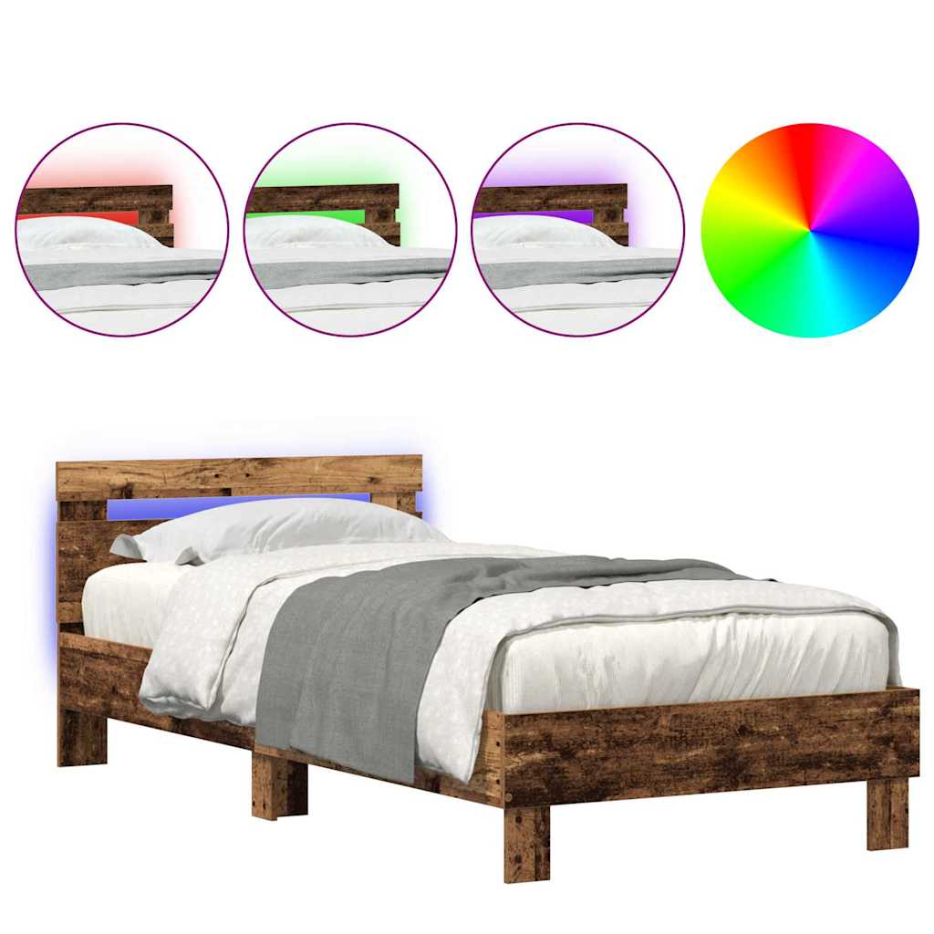 Sengestamme Gammelt tre 90 x 200 cm Konstruert tre