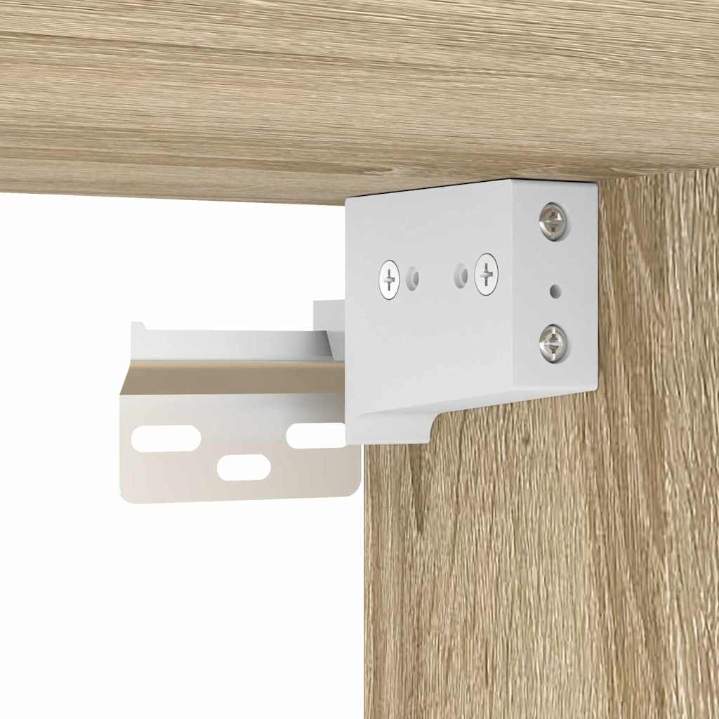 Baderomsspeil Beige 60 x 16 x 60 cm Glass og konstruert tre