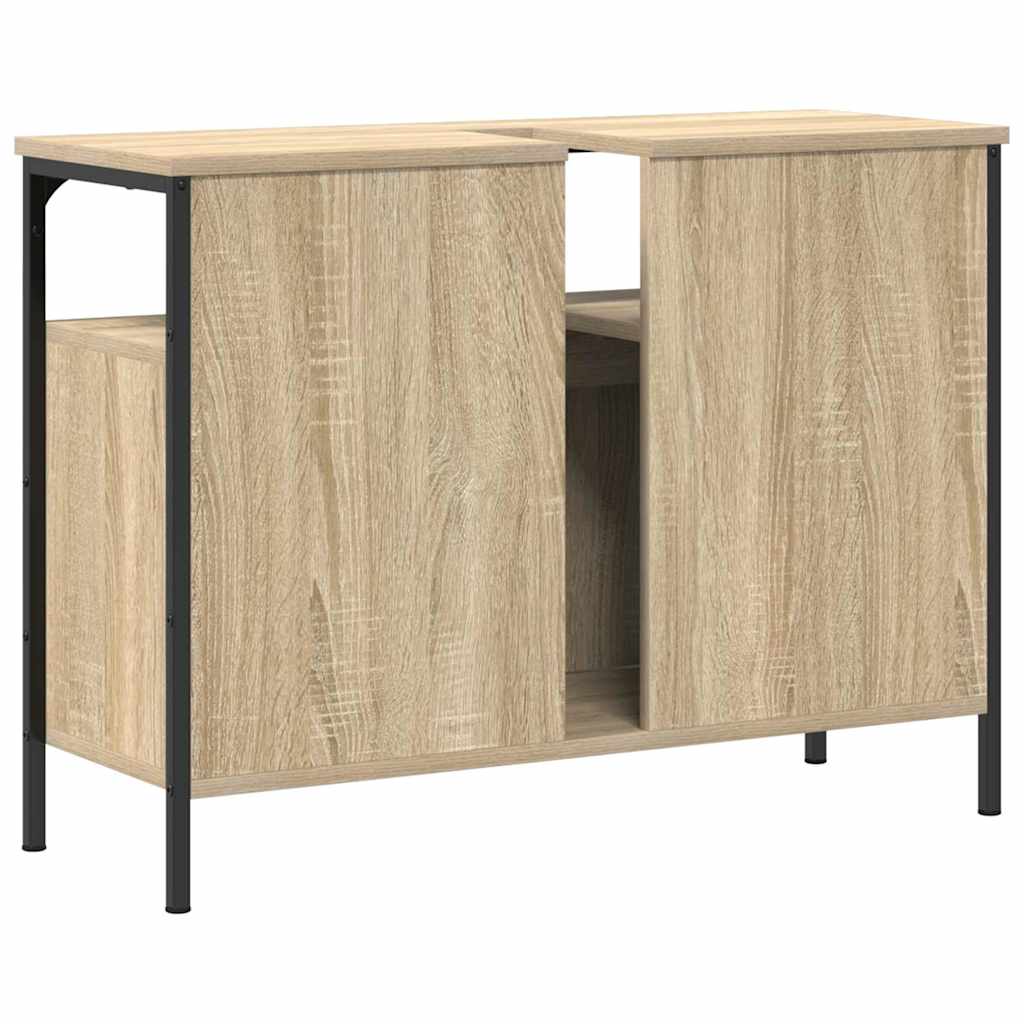 Baderomsvaskeskap med dør Brun 80 x 30 x 60 cm Konstruert tre