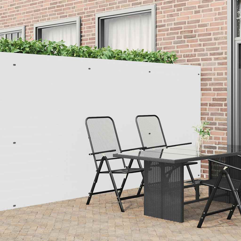 Hagegjerde dobbeltsidig hvitt 1,8x3 m PVC