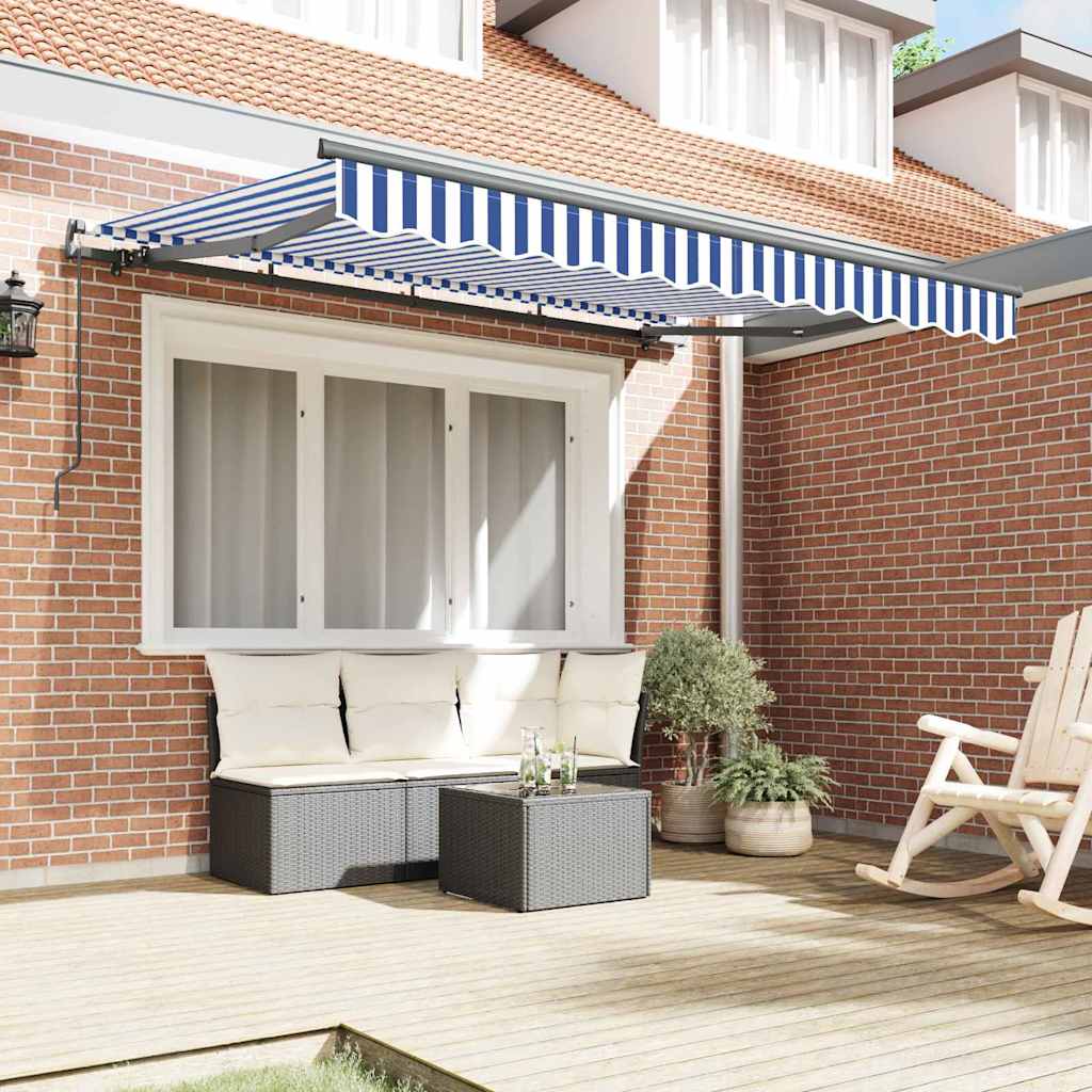 Innvendbar Markise Blå 250 x 200 cm stoff vidaXL