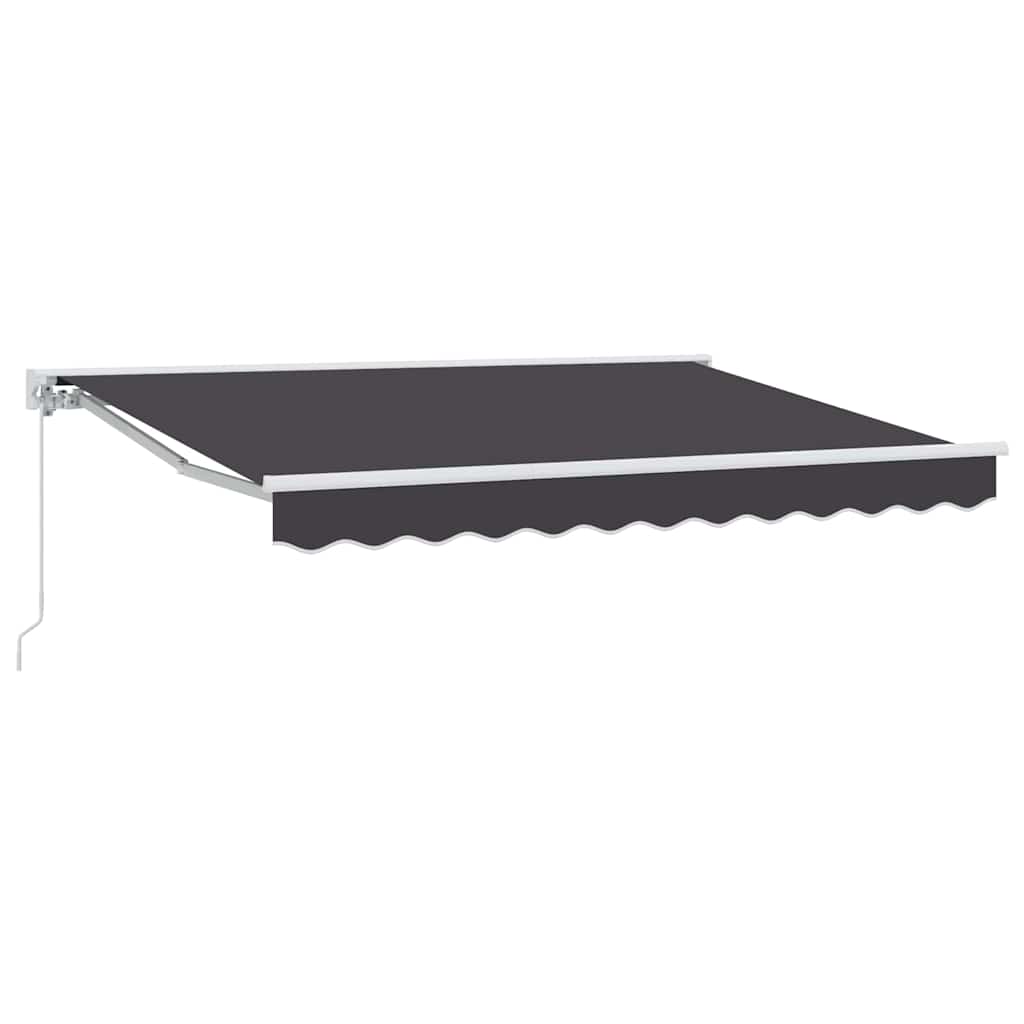 Innvendbar Markise Antrasitt 250 x 200 cm Polyester og Metall vidaXL