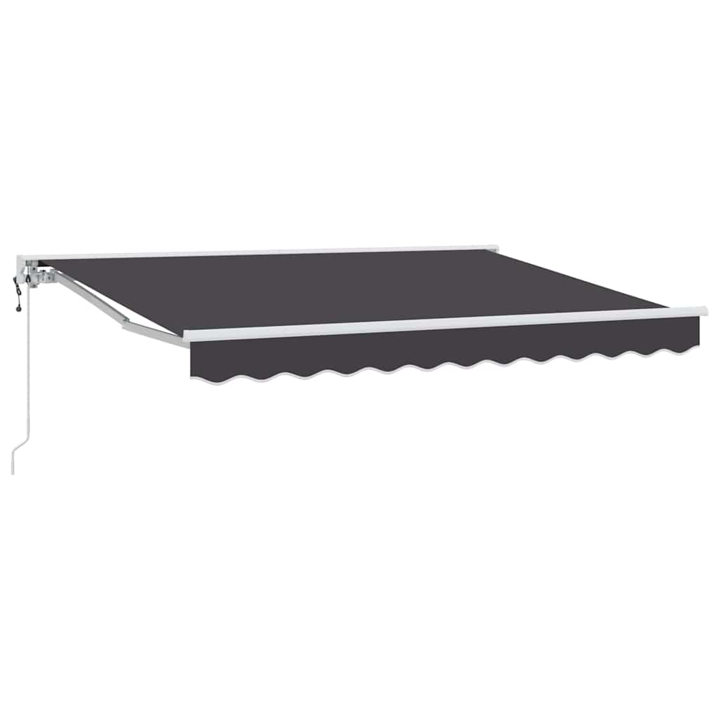 Innvendbar Markise Antrasitt 250 x 200 cm Polyester og Metall vidaXL