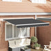 Innvendbar Markise Antrasitt 250 x 200 cm stoff vidaXL