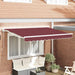 Markiseramme Burgunder 250 x 200 cm Polyester med PU-belegg