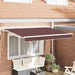 Markiseramme Brun 250 x 200 cm Polyester med PU-belegg