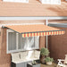Innvendbar Markise Gul og oransje 250 x 200 cm stoff