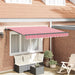 Innvendbar Markise Rød 250 x 200 cm stoff