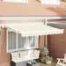 Markiseramme Krem 300 x 200 cm Polyester med PU-belegg